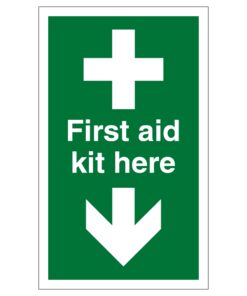 First Aid Kit Here Sign