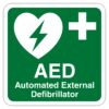 AED Automated External Defibrillator Sign