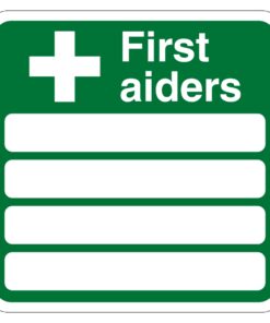 First Aiders Sign