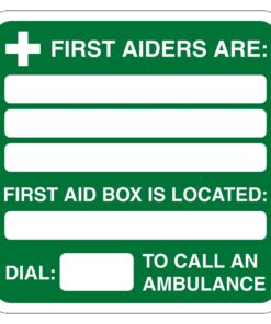 First Aiders Are Sign