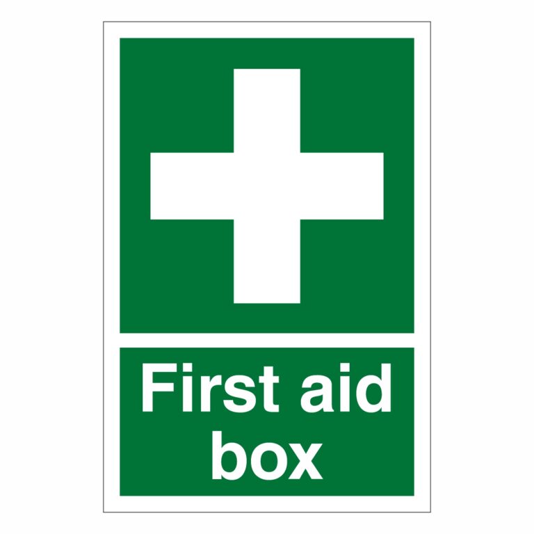 First aid Box Sign - Aston Safety Signs