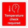Temperature Check Sign