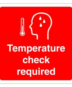 Temperature Check Sign