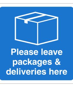 Packages And Deliveries Sign