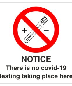 Covid-19 Testing Notice