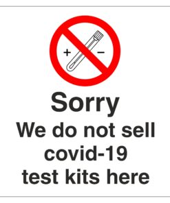 Covid-19 Test Kits Sign