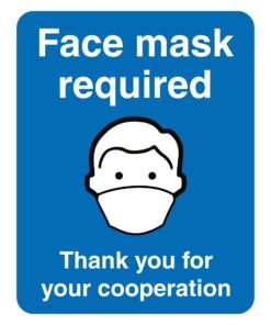 Face Mask Required Sign