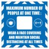 Maximum Number Of People At One Time Sign