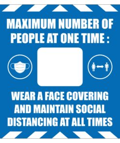 Maximum Number Of People At One Time Sign