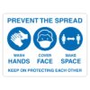 Prevent The Spread Sign