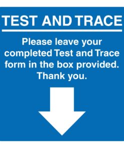 Test And Trace Form Sign