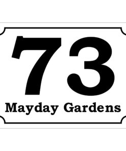 Bespoke Bin Number Sign