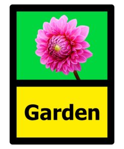Garden Dementia Friendly Door Sign - Self Adhesive