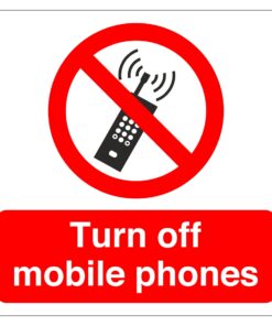 Turn Off Mobile Phones Sign