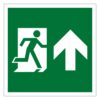 Fire Exit Arrow Up Sign