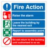 Fire Action Notice Sign