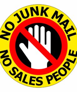 No Junk Mail Sign