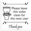 Please Leave This Toilet Clean Sign