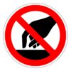 Do Not Touch Symbol Sign