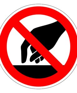 Do Not Touch Symbol Sign