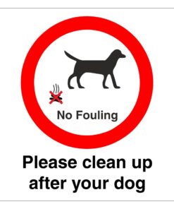 No Dog Fouling Sign