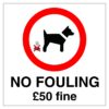 No Fouling Sign
