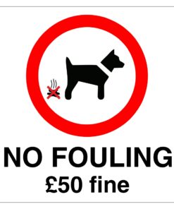 No Fouling Sign