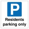 Residents Parking Only Sign