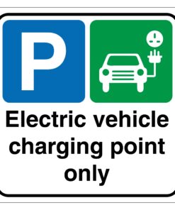 Electric Vehicle Charging Point Only Sign