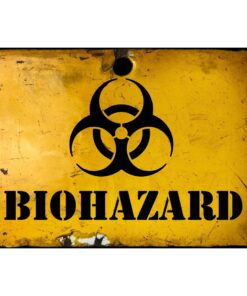 Biohazard Bedroom Door Sign