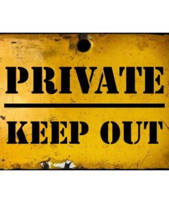 Private Keep Out Bedroom Door Sign