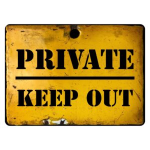 Private Keep Out Bedroom Door Sign