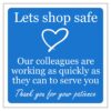 Lets Shop Safe Sign