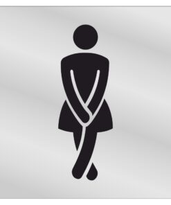 Ladies Toilet Door Sign