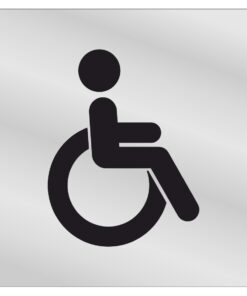 Disabled Toilet Door Sign