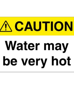 Caution Water May Be Very Hot Sign