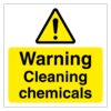 Warning Cleaning Chemicals Sign