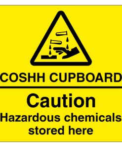 COSHH Cupboard Sign