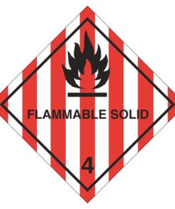 Flammable Solid (4) Hazard Symbol - GHS Diamond Sign
