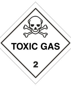 Toxic Gas (2) Hazard Symbol - GHS Diamond Sign