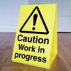Free Standing A Board - Caution Work In Progress