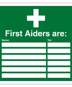 First Aiders Sign