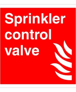 Sprinkler Control Valve Sign