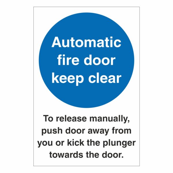 Automatic Door Sign - Aston Safety Signs