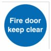 Fire Door Keep Clear Sign