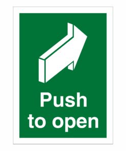 Push To Open Sign