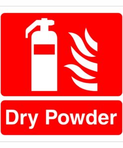 Dry Powder Fire Extinguisher Sign