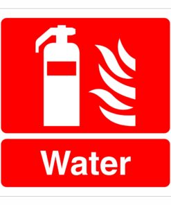 Water Fire Extinguisher Sign
