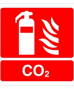 CO2 Fire Extinguisher Sign