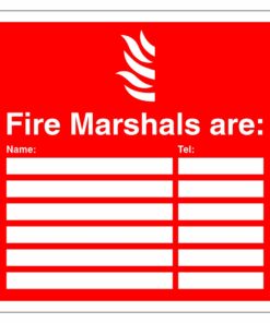 Fire Marshals Sign